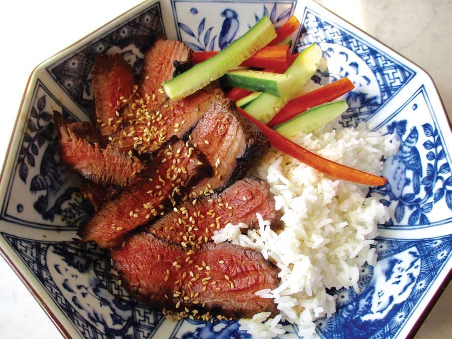YIELD 6 SERVINGS PREP TIME 25 MINUTES COOKING TIME 10 MINUTES 3 TABLESPOONS GOCHUJANG (KOREAN PEPPER PASTE) 2 TABLESPOONS SOY SAUCE 1 TABLESPOON SEASONED RICE VINEGAR 1 TABLESPOON PACKED BROWN SUGAR