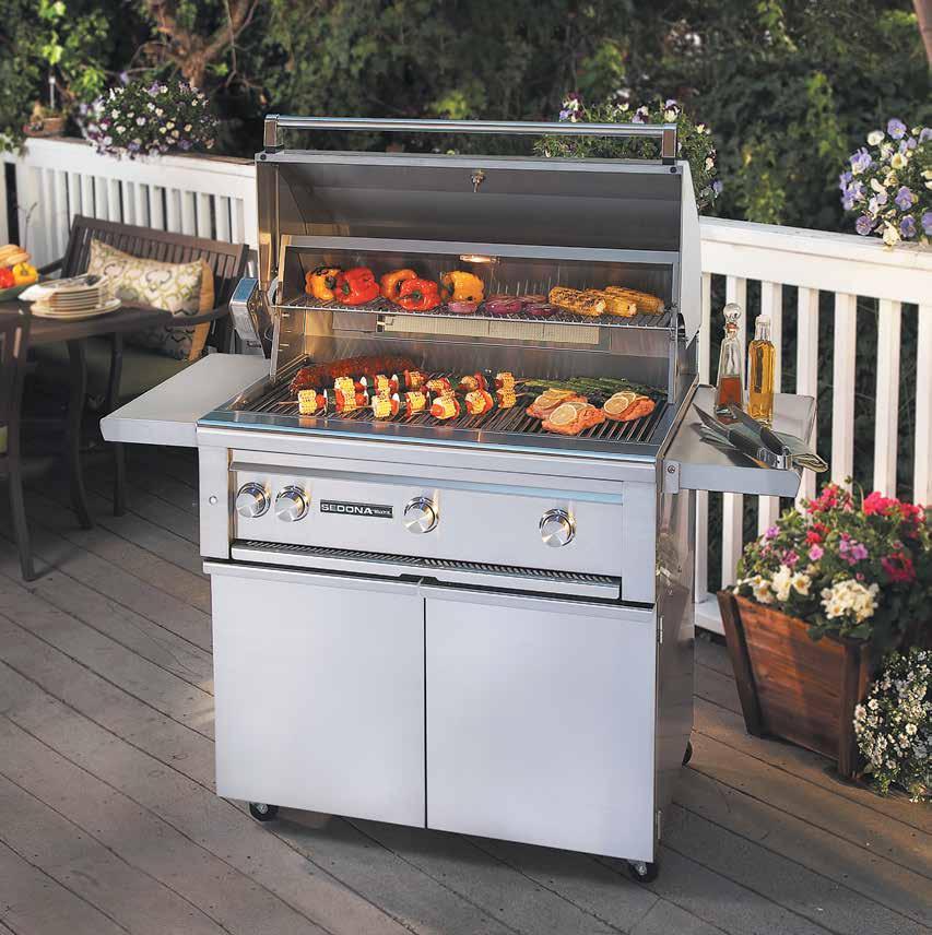22 SEDONA BY LYNX BROCHURE L700F 42 Freestanding Grill 3 Stainless Steel Burners $ 3,960 $ 4,319 L700FR 42 Freestanding Grill 3 Stainless Steel Burners w/ Rotisserie $ 4,270 $ 4,659 L700PSF 42