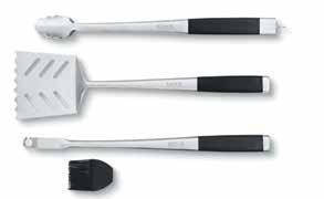 Basting brush attachment attaches to cleaning tool to easily baste juices onto food Large, durable handles Ergonomic handles designed for