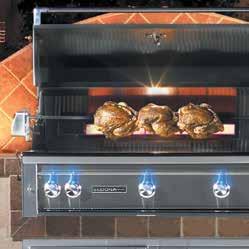 cleaning ROTISSERIE SYSTEM WITH REAR INFRARED BURNER L700 42 Grills - 16,000 BTU L600 36