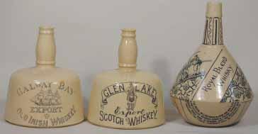 SCOTCH CREAM WHISKY 6,75ins tall, with handle, with Stag tm, H Kennedy pm, minor rim chip, Very, a rare variation R$600 (650-750) 86. BLUE STAR MONOGRAM 7.