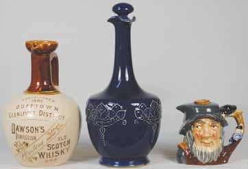 DEWAR 6ins tall, JOHN DEWAR & SONS LTD PERTH WHISKY ESTABLISHED 1846 Rare Double Bottle version, Doulton Lambeth pm, Very R$1000 (1200-1500) 7.