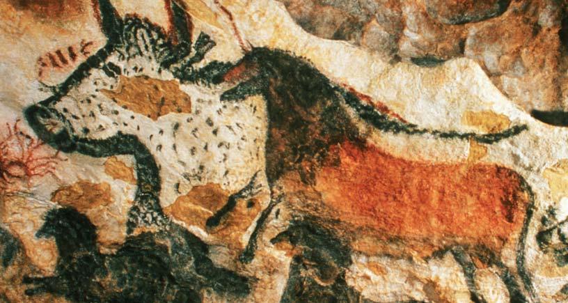Section 2 Cave and rock art portrayed animals they relied on, such as deer, horses, and buffalo.
