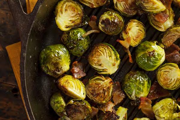 brussels sprouts 3 Roasted Root Vegetables with Brussels Sprouts Serves 6 Prep time: Approximately 45 minutes 2 sweet potatoes, fresh, diced ½ inch 2 yams, fresh, diced ½ inch 4 tbs balsamic vinegar