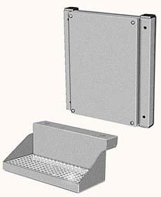 A Rustless shelf stand 5-10-20 L 1105054 for wall mounting B Drip tray, brew st.