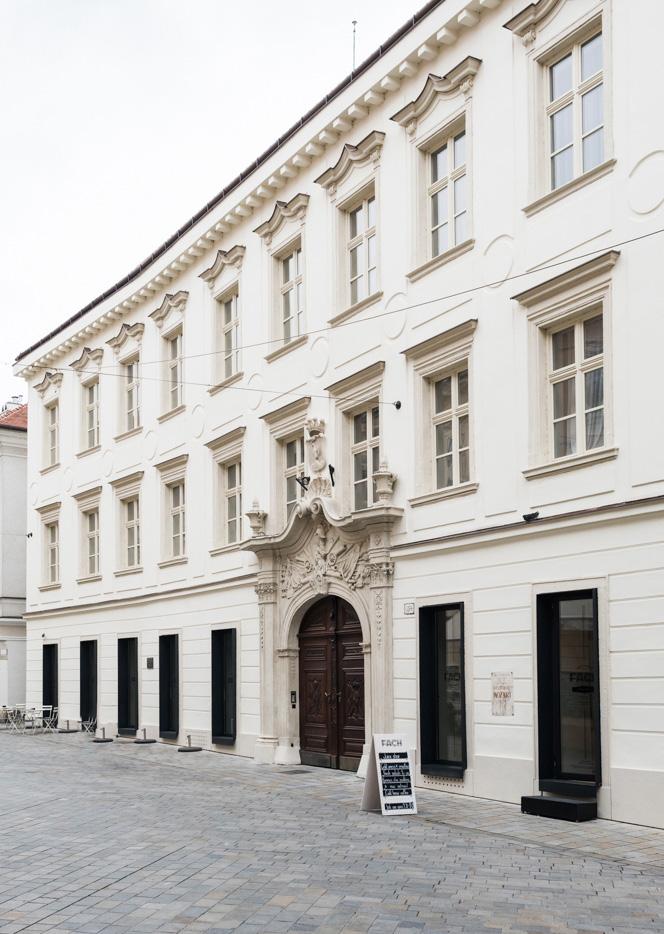FACH is located directly in the heart of Bratislava s Old town in an 18th century palace called Mozart s House. It is a place where the famous past meets the contemporary.