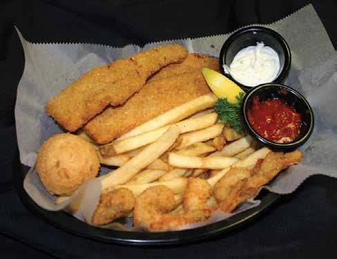 Baskets & More! Add creamy cole slaw to any basket for $1.50 Chicken Tenders A basket of hand-breaded and lightly fried chicken tenders, served over a heap of fries. $9.