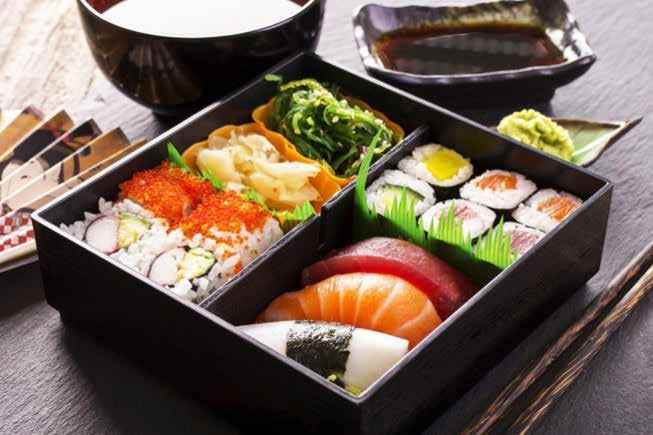 Sushi BarLunch Specials (Served Until 3pm) Sushi Bar Lunch Served with Miso Soup & Salad * Sushi Lunch 12 5 Pieces Sushi & 1 Tuna Roll * Sashimi Lunch 13 10 Pieces