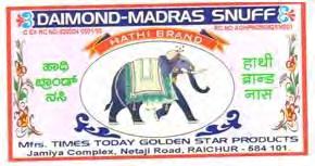 Trade Marks Journal No: 1837, 19/02/2018 Class 34 3652846 09/10/2017 Mohd.Mahmood, Proprietor, Trading as Times Today Golden Star Products D.No.5-9-27/A, Behind Shashi Mahal Talkies Road, Netaji Nagar, Raichur (Karnataka) Proprietor Address for service in India/Agents address: RAO & RAO.