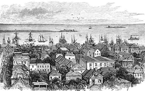 South Carolina A town with a good harbor named Charlestown was