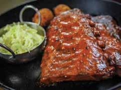 and tartar sauce. BARBECUE ST. LOUIS RIBS Served with choice of two sides.