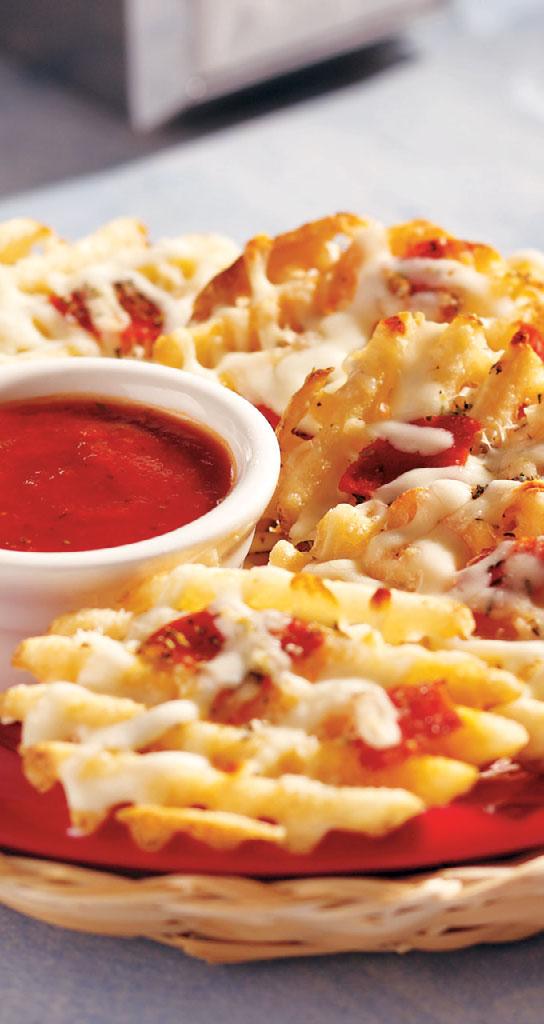 PIZZA FRIES Recipe Yield: 1 serving (15 oz.