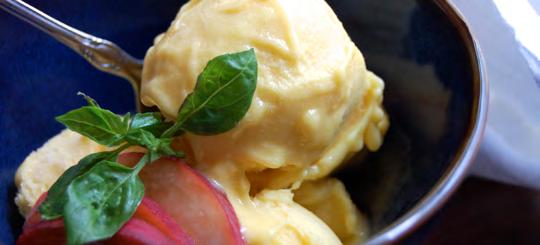Peach Ice Cream Both peaches and ice cream are popular in the summer months. Dairy-free ice cream is a wonderful summer treat, and easier to make than you might believe.