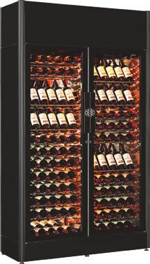 An innovative product created for professionals Available with one or two doors, this wine display cabinet meets the fitting and modularity requirements of professionals in the hotel and restaurant