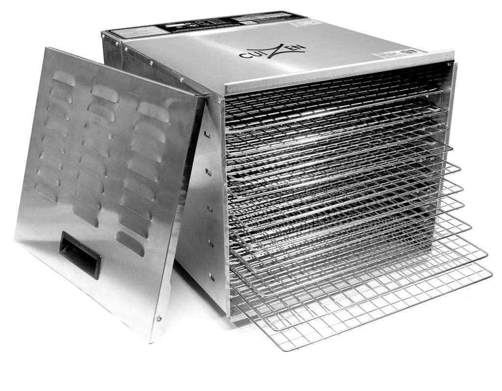 PROFESSIONAL 10-TRAY HIGH EFFICIENCY STAINLESS STEEL FOOD