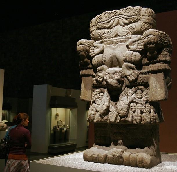 colossal carved stone heads as large 11 feet.