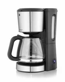 Removable filter insert Drip-stop and overflow protection Illuminated start button Automatic switch-off after brewing 1,000 watts of power Aroma Coffee Maker Glass Item no.