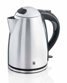kettle with separate base including cable storacke Illuminated interior Water level indicator on the outside Removable, washable lime scale filter Single-handed lid opening at the touch of a button