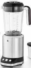 Extra programs: Smoothie, Ice Crush and Interval Illuminated control panel Safety switch: Mixer works only with fitted glass jug Non-slip installation provides for superb stability Smoothie-to-go