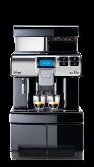 conical blades One-Touch cappuccino 2 coffee cups simultaneously Hot water dispenser (no steam) Single circuit