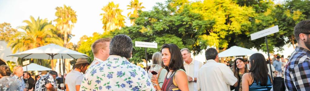 DEMOGRAPHICS & IMPACT California Wine Festival reaches the following people: 10% of Festival visitors were from the Santa Barbara County area while 90% were non local (25+ miles away) Median Age of