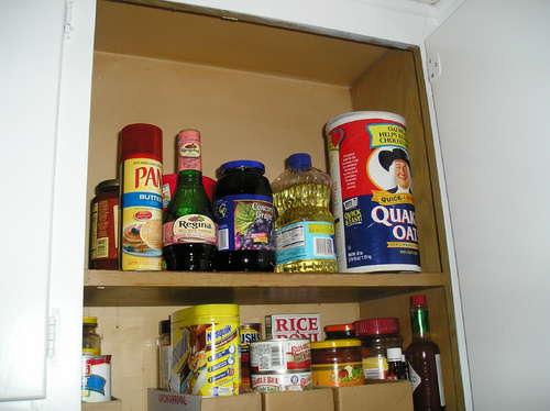 It is a good idea to have an emergency store cupboard for times when you are unable to get to the shops. It is also a good starting point for easy and cheap cooking.