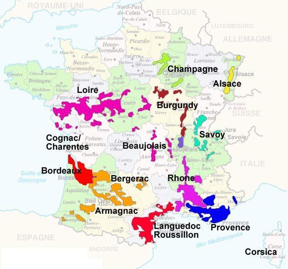 France: Main wine regions