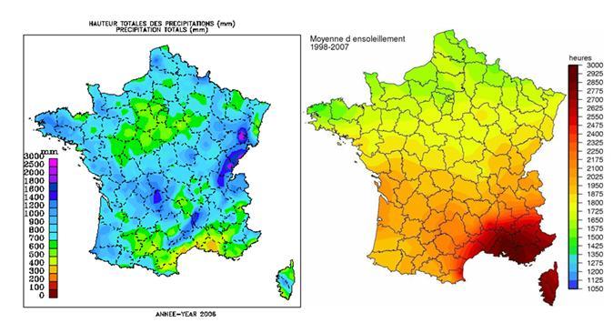 France: Weather conditions