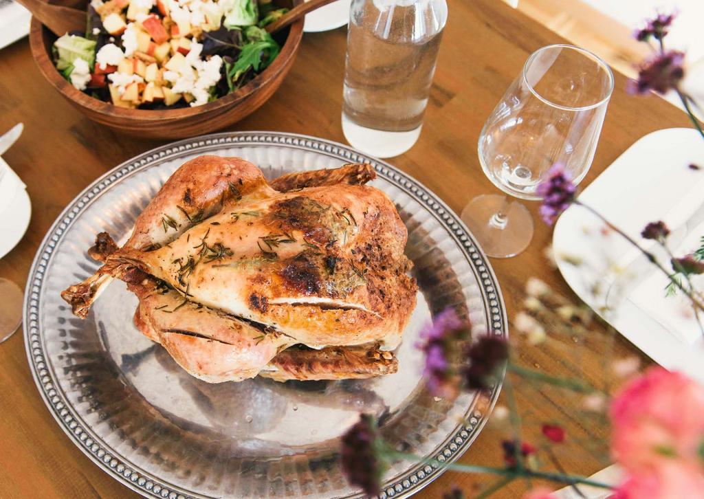 Build-Your-Own Holiday Festive Feast 1 Choose an entrée Herb Roasted Turkey (8 minimum) $12.