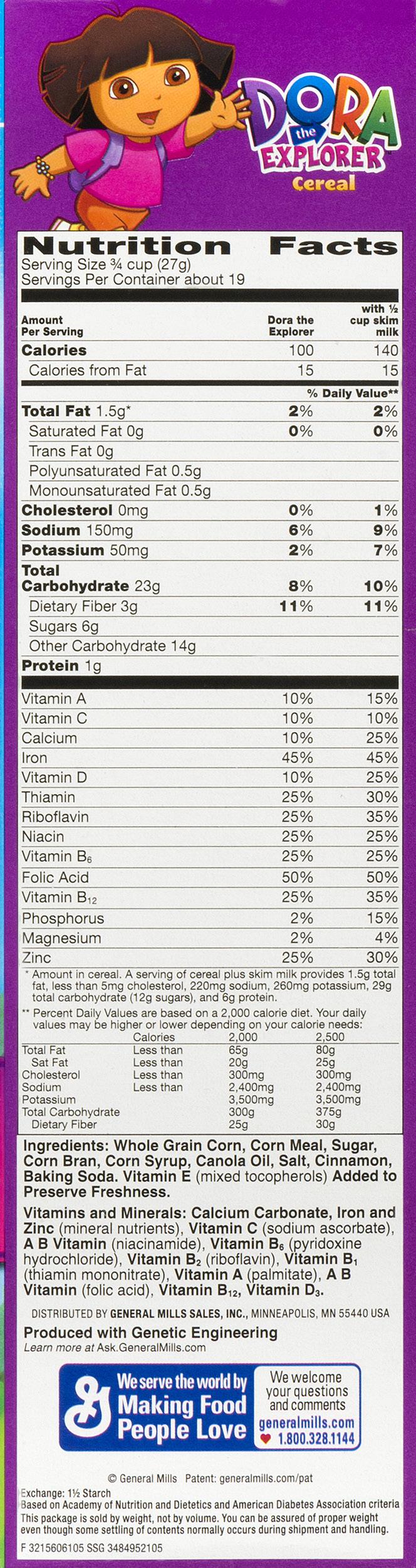 dry ounce. 1) Find the serving size in grams at the top of the label and the sugars listed towards the middle.
