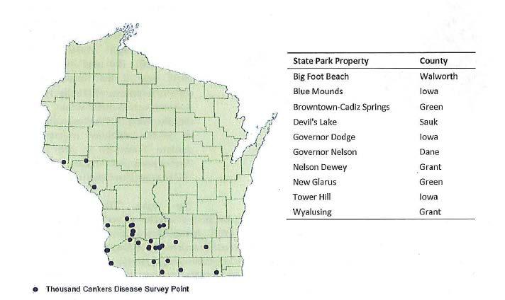 TCD Early Detection in Wisconsin: 2011 Visual