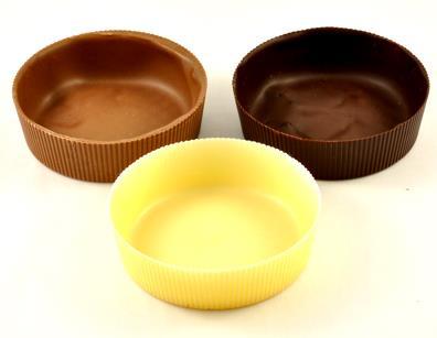 Cups 40mmx36mm 24/box Dark chocolate only available in