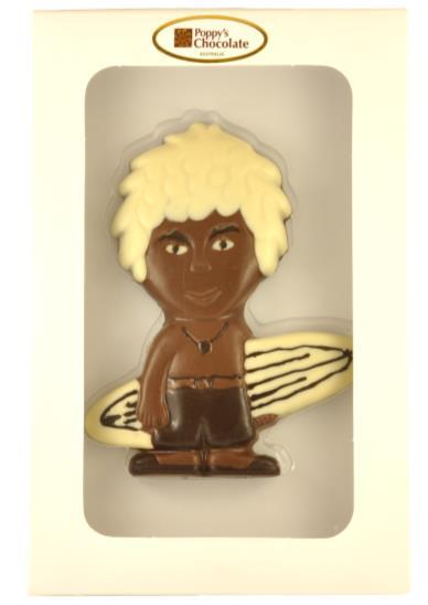 14cm comb 170g Surfer Dude Chocolate height: 14cm 150g