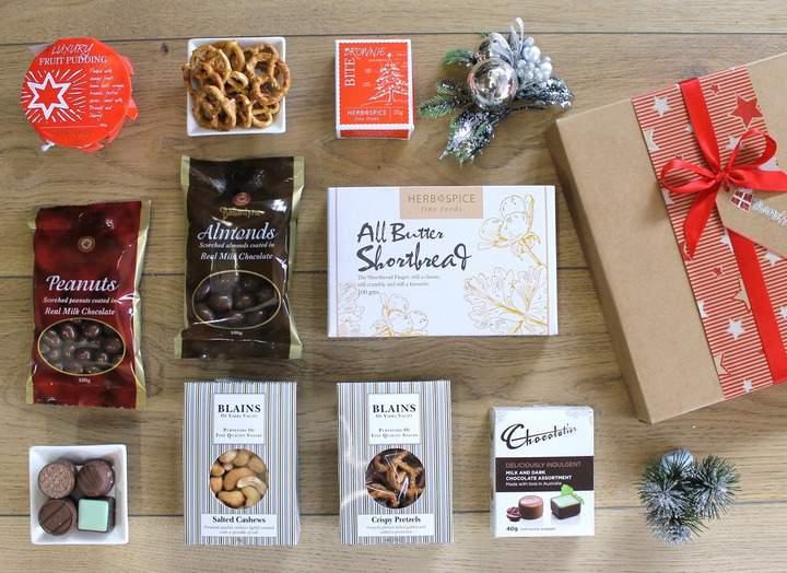 Christmas Bites $60 Chocolatier Deliciously Indulgent Assorted Chocolates 40g Herb & Spice Mill Christmas Fruit Pudding 100g Herb & Spice Mill Christmas