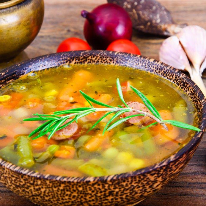 Vegetable Soup 2 4 tablespoons olive oil 1 medium onion, chopped ½ cup carrots, peeled and chopped ¼ cup celery, chopped 4 5 roma diced tomatoes 2 cups potatoes, scrubbed and diced 3 cups stock