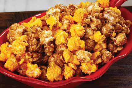 Delicious popcorn is covered in thick, creamy caramel. 7815 $12.