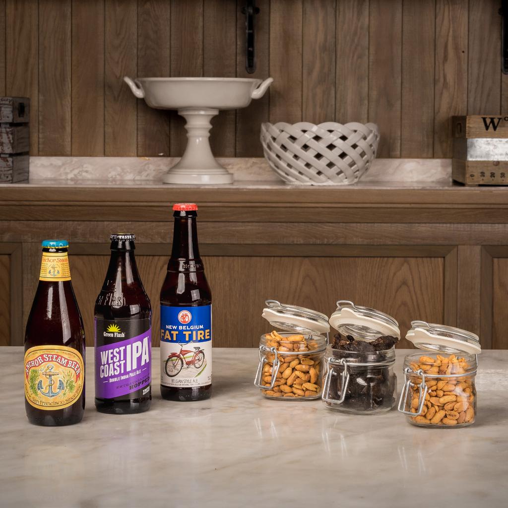 BEER AND SNACKS 65 Cicerone Selection of 6 Craft Beers Spicy Peanuts