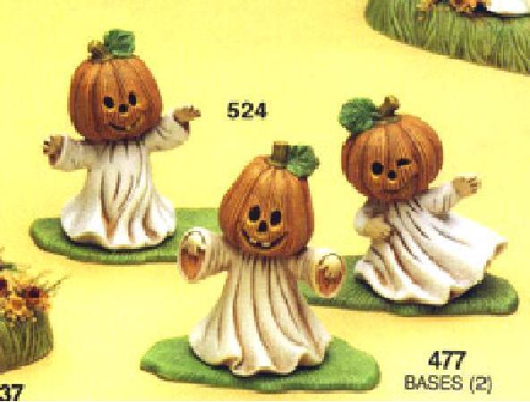 Shaped Pumpkin (2) (above picture on right) 3 1 /4 High by 2