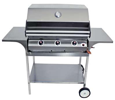 chef octane braai on STAINLESS STEEL TROLLEY PRODUCT FEATURES Patented high heat system Patented heat collector panels