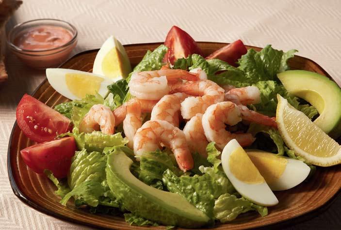 Egg and Shrimp Salad Egg and Shrimp Salad Yield: 2 SERVINGS Papetti s Table Ready Hard Cooked Eggs #8508 Romaine lettuce shrimp, cooked 2 eggs 4 cups / 2 lb.