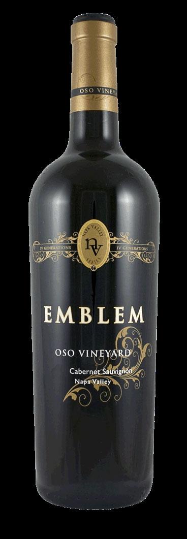 EMBLEM EMBLEM OSO VINEYARD CABERNET SAUVIGNON Extended maceration of 21 28 days 22 months of aging in French oak barrels (45% new) Further 6 months aging in bottle The grapes are harvested from the