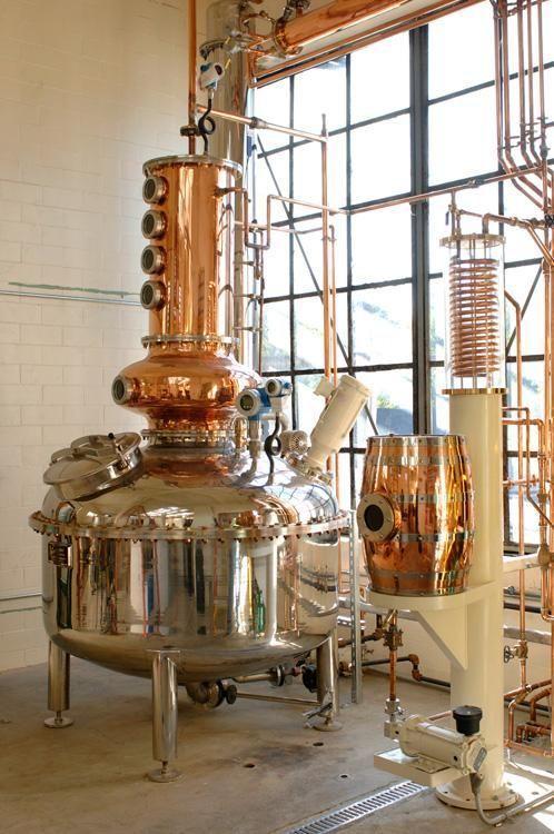 Distilling The sour mash is sent to the still Meets steam rising from below Alcohol is vaporized and condensed into a 120