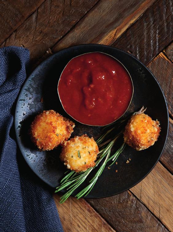 Creamy Mozzarella Balls ½ cup flour 1 egg ½ cup milk ½ cup panko breadcrumbs ½ cup grated Parmesan cheese 2 tbsp finely chopped fresh rosemary salt and pepper to taste 1