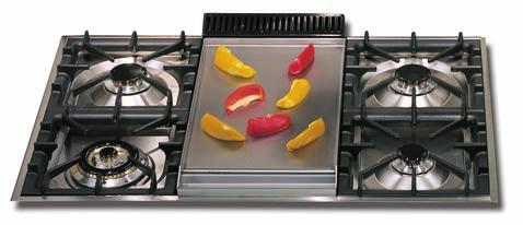MULTI-GAS BURNERS Heat distributed with stabilized flames, burners eliminate eventual flame