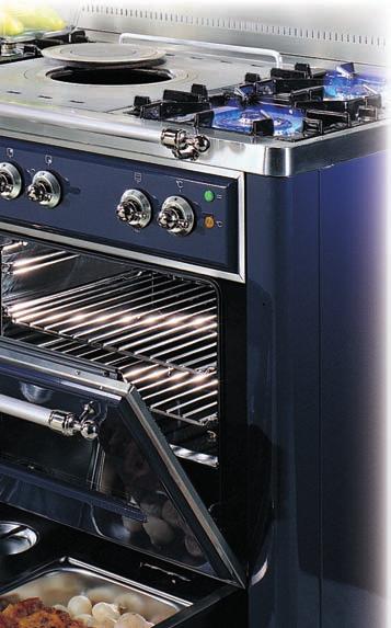 Oven on the right: standard 60 multifunction version.