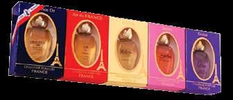 All these perfumes are made in France with the best perfume ingredients. Total contains 42.5 ml. US$ 29 58.