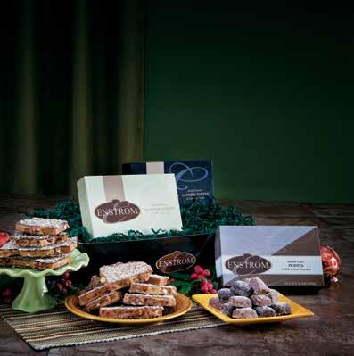 This gift includes: 1 lb milk and 1 lb dark traditional Almond Toffee and 1 lb milk & dark Petites. #32332 $64.