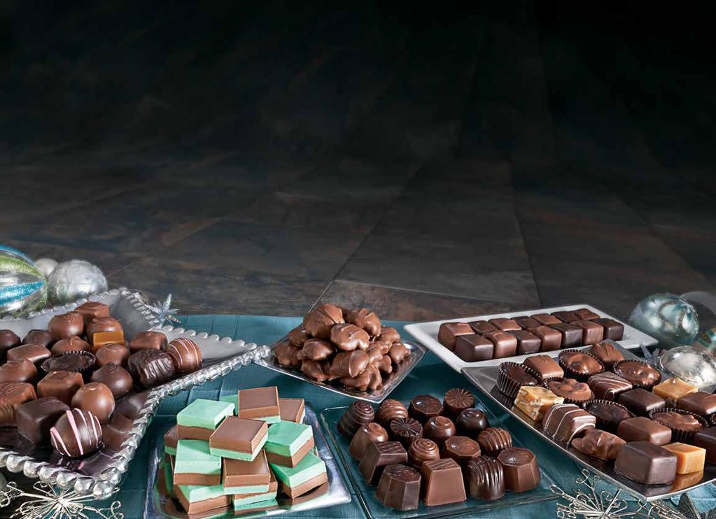 Unforgettable Our delicious selections of truffles, mints, turtles and chocolates are the perfect holiday treat. These delectable confections are a gift they will remember throughout the year. A.