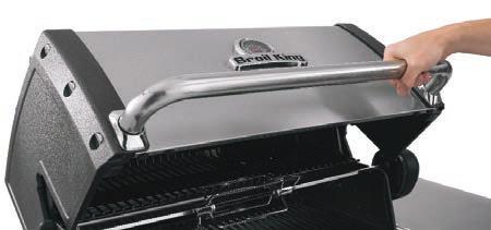 Propane tank changes are quick and easy with Broil King s pull-out tank drawer.