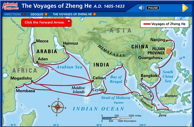 11/5/14 Click HERE to explore The Voyages of Zheng He Great Buildings Projects The Ming were also known for